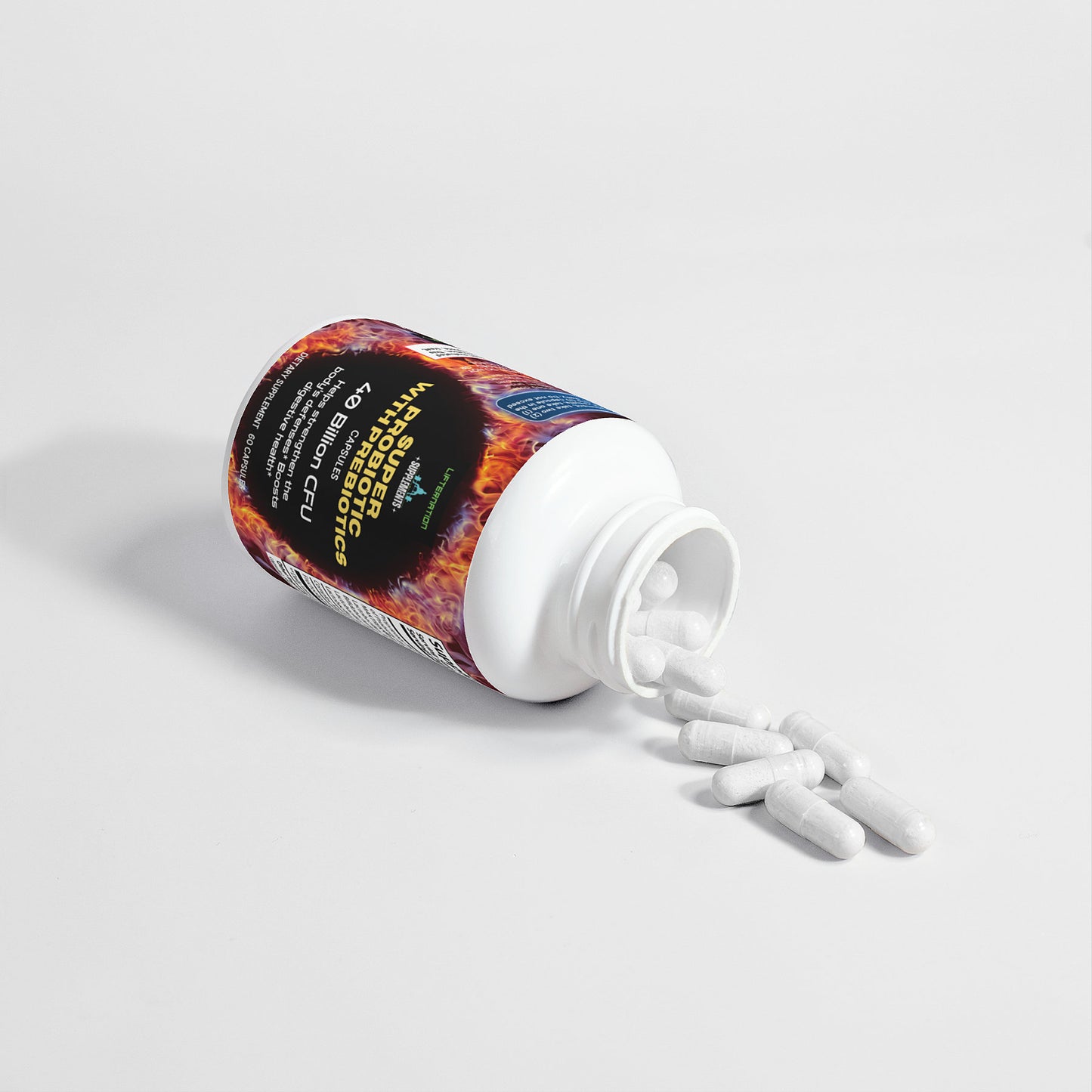 LifterNation Super Probiotic 40 Billion CFU with Prebiotics (60 Capsules)