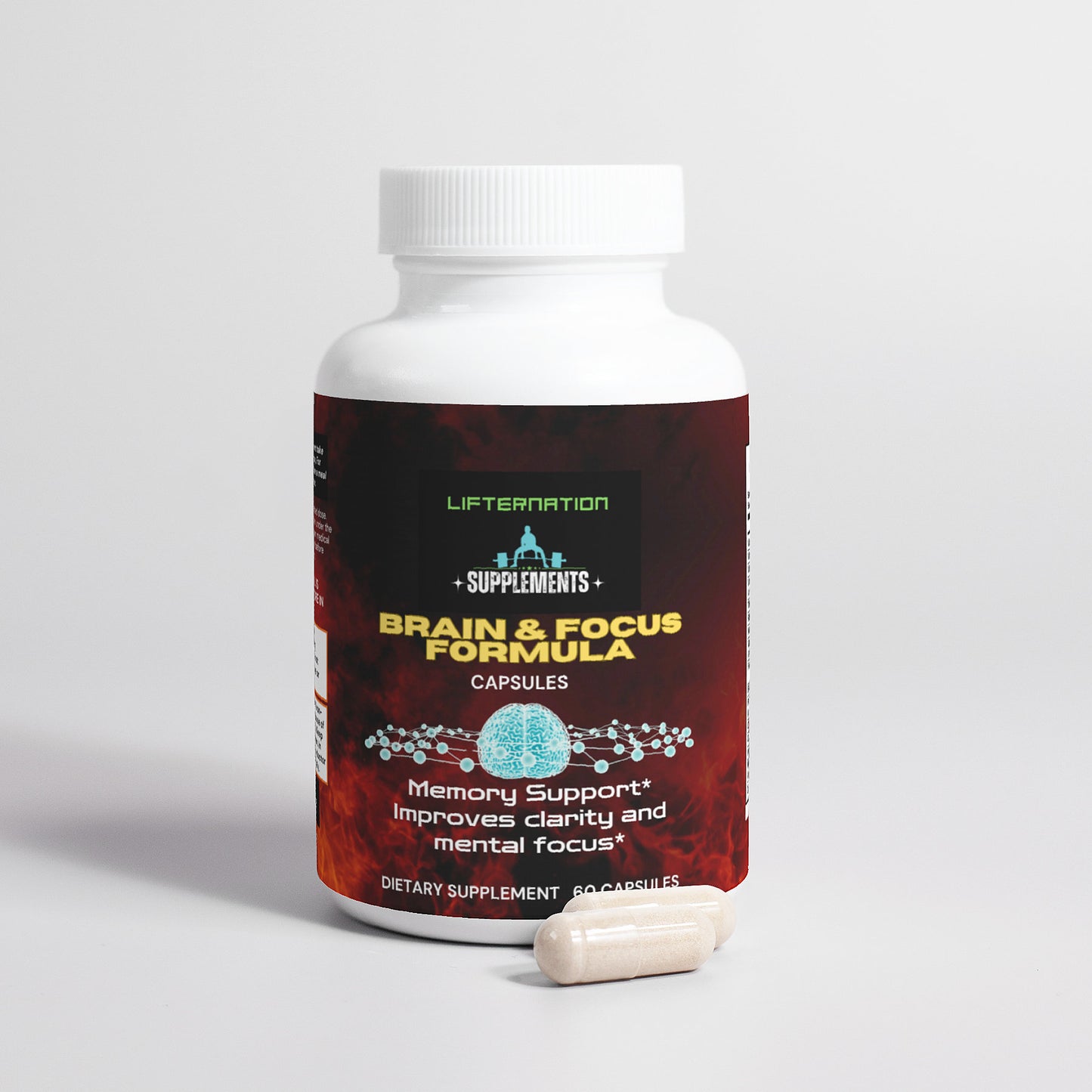 LifterNation Brain & Focus Formula (60 Capsules)