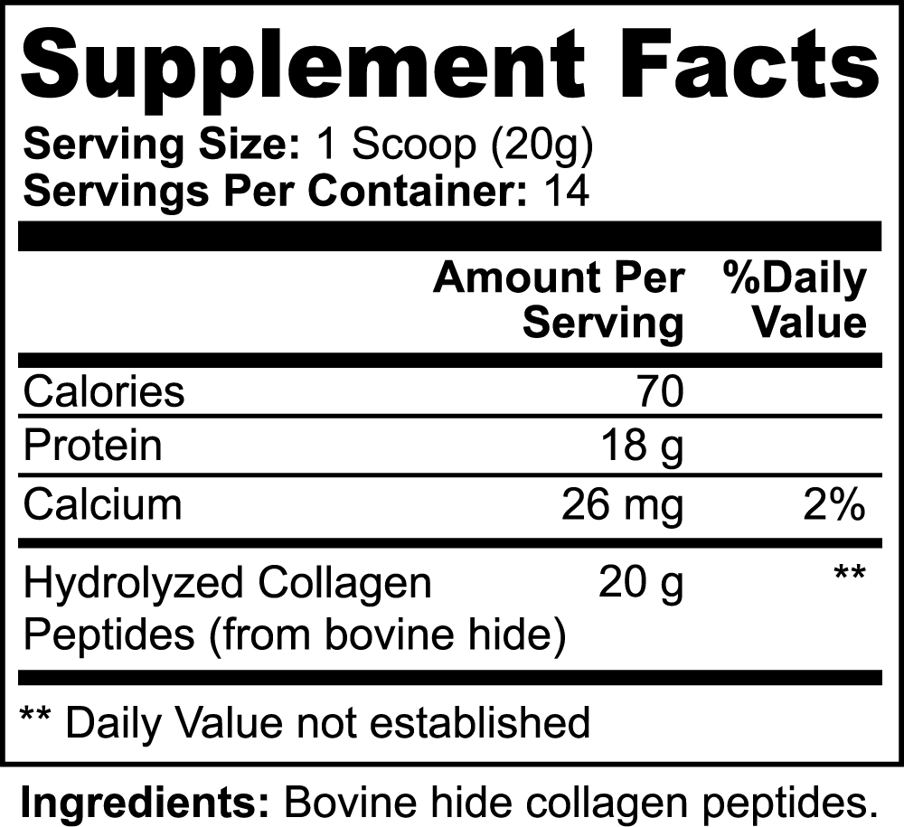 LifterNation Hydrolyzed Collagen Peptides (Unflavored)