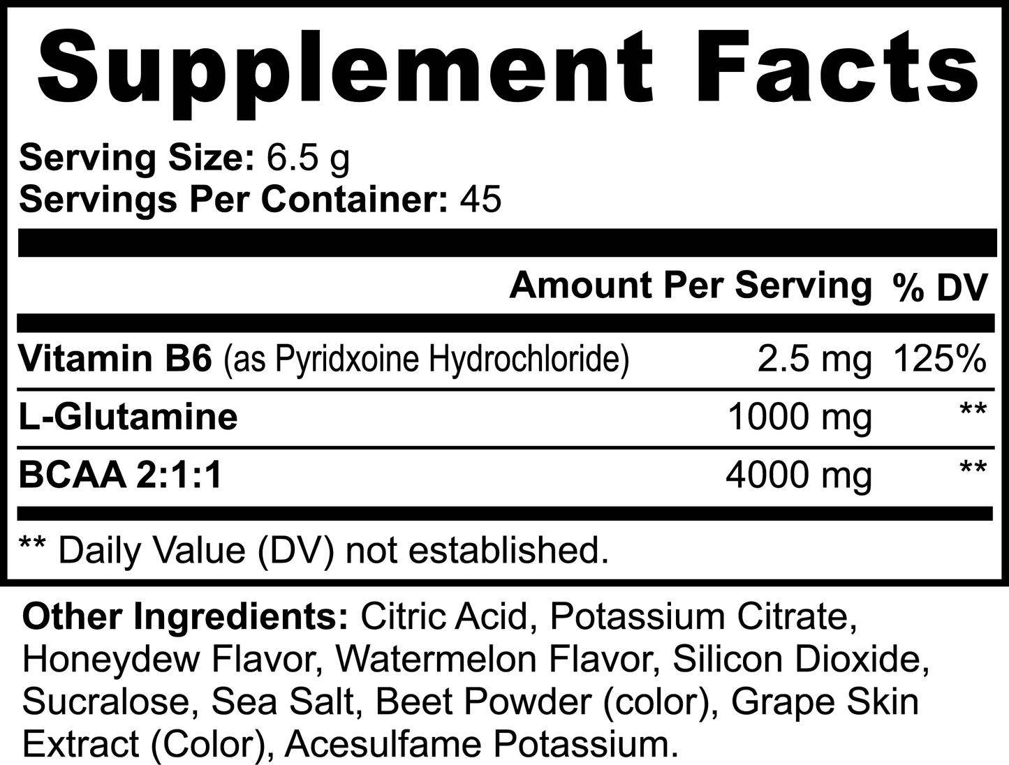 LifterNation BCAA Expand Muscle Builder (Honeydew/Watermelon)