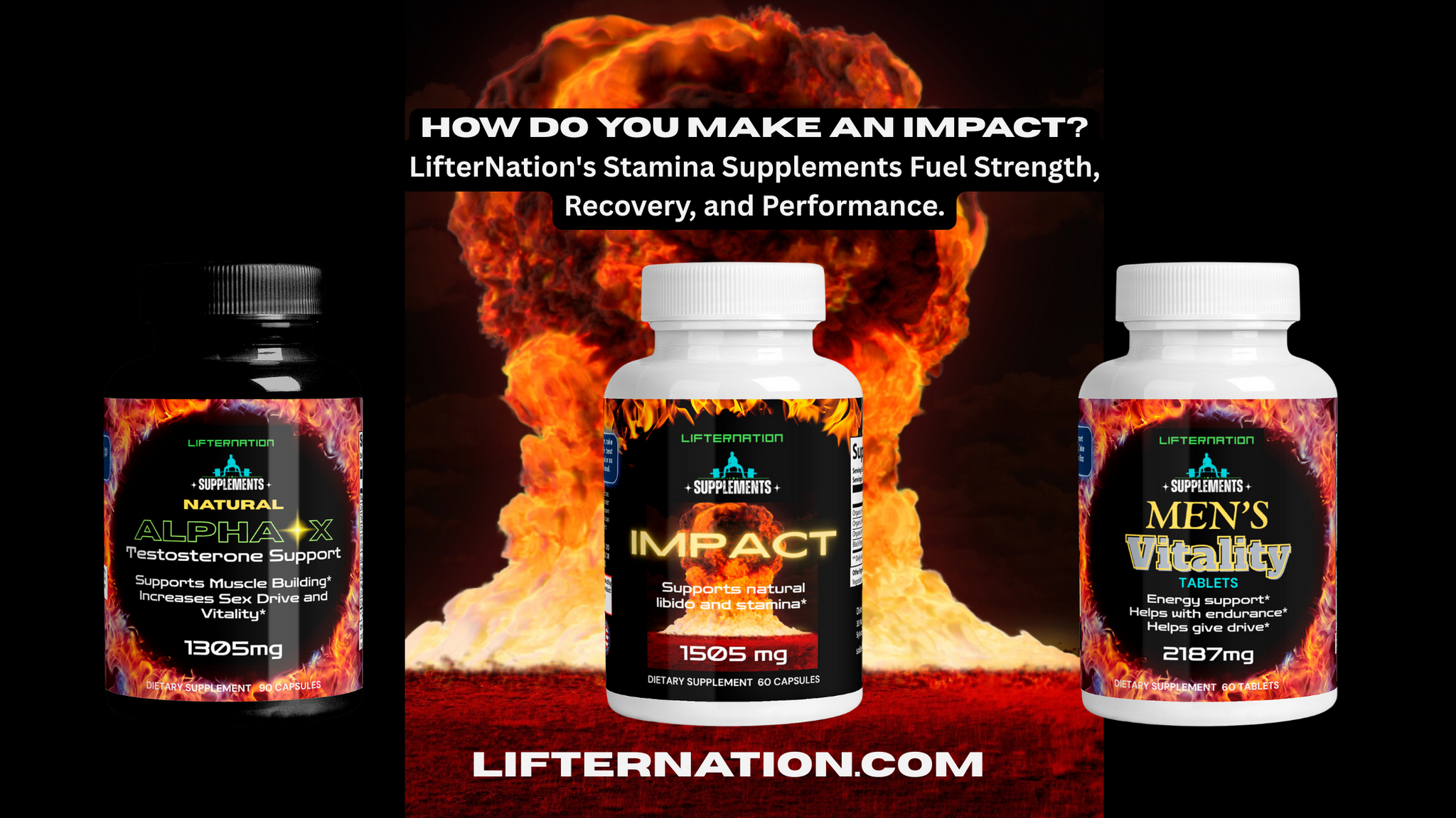 LifterNation's Stamina Supplements Fuel Strength, Recovery, and Performance