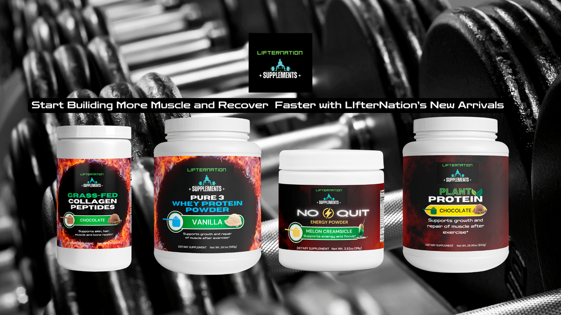 Start Building Muscle and Recover Faster with LifterNation's Exciting New Arrivals!