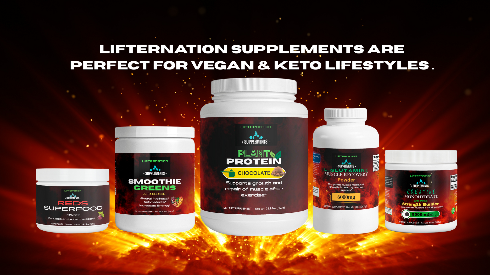 The Top Choice for Plant-Based Athletes: LifterNation Supplements for Vegans and Keto Dieters
