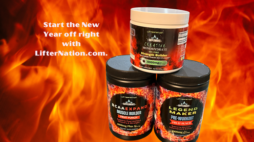 Join the LifterNation Family and Receive 20% off your order.