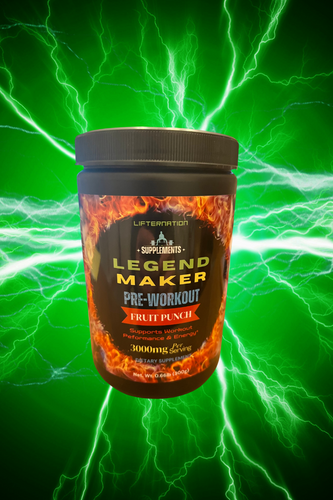 Become a legend in the New Year with LifterNation's Legend Maker Pre-Workout...