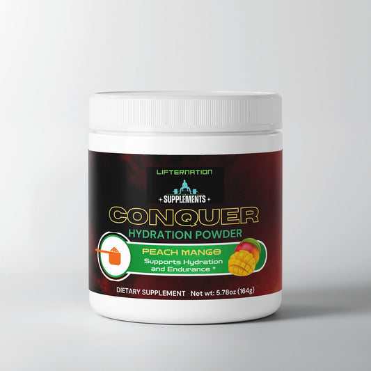 LifterNation ConQuer Hydration Powder (Peach Mango)
