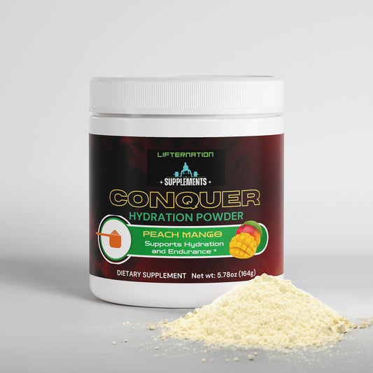 LifterNation ConQuer Hydration Powder (Peach Mango)