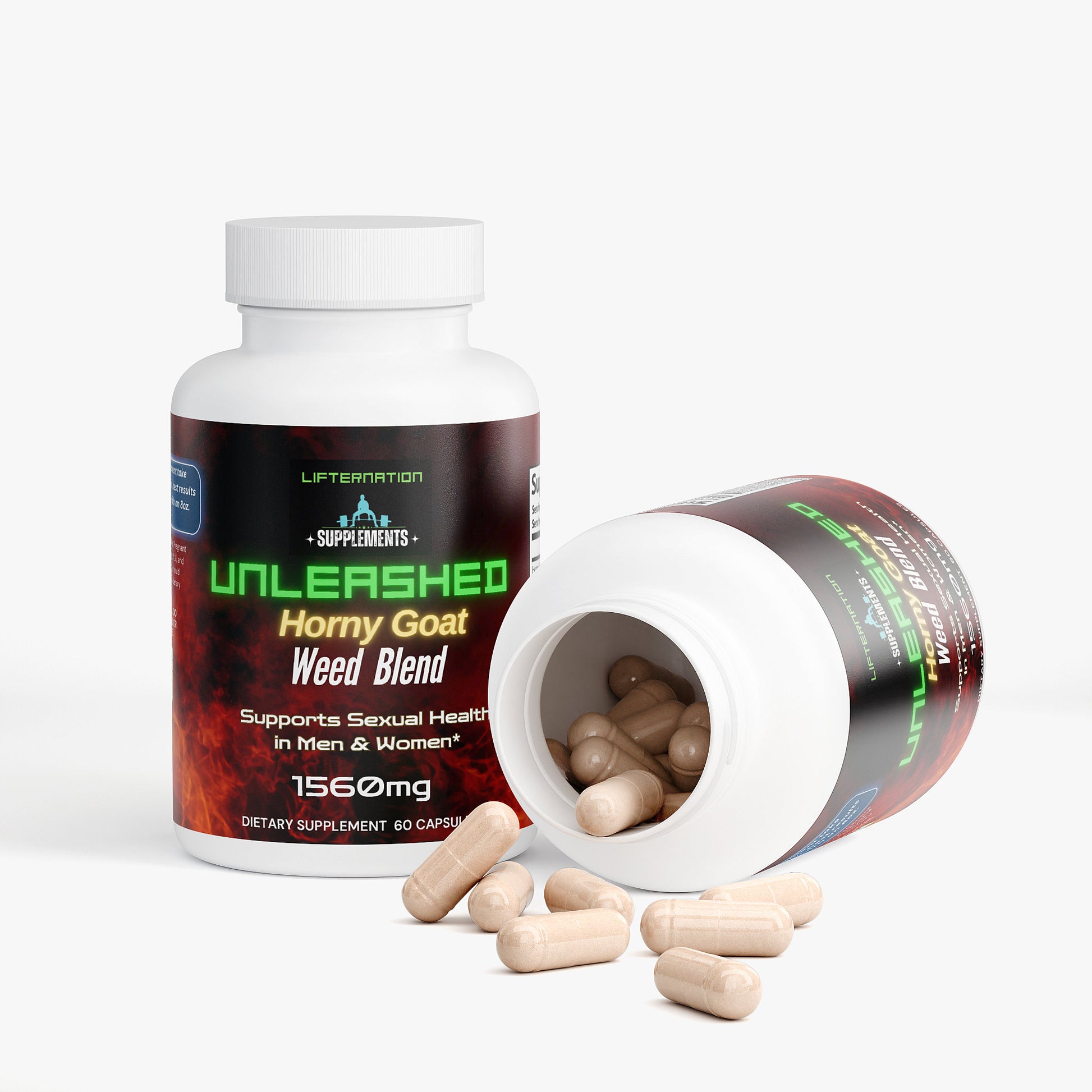 LifterNation Unleashed Horny Goat Weed Blend (1560mg) Natural Extracts LifterNation Supplements