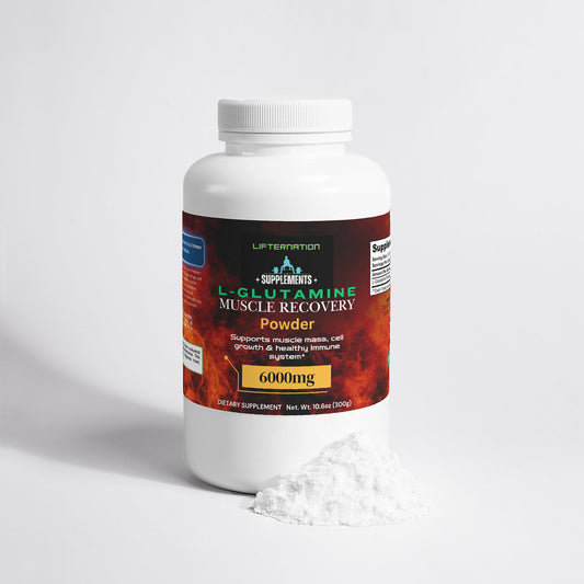 LifterNation L-Glutamine Muscle Recovery Powder (6000mg)