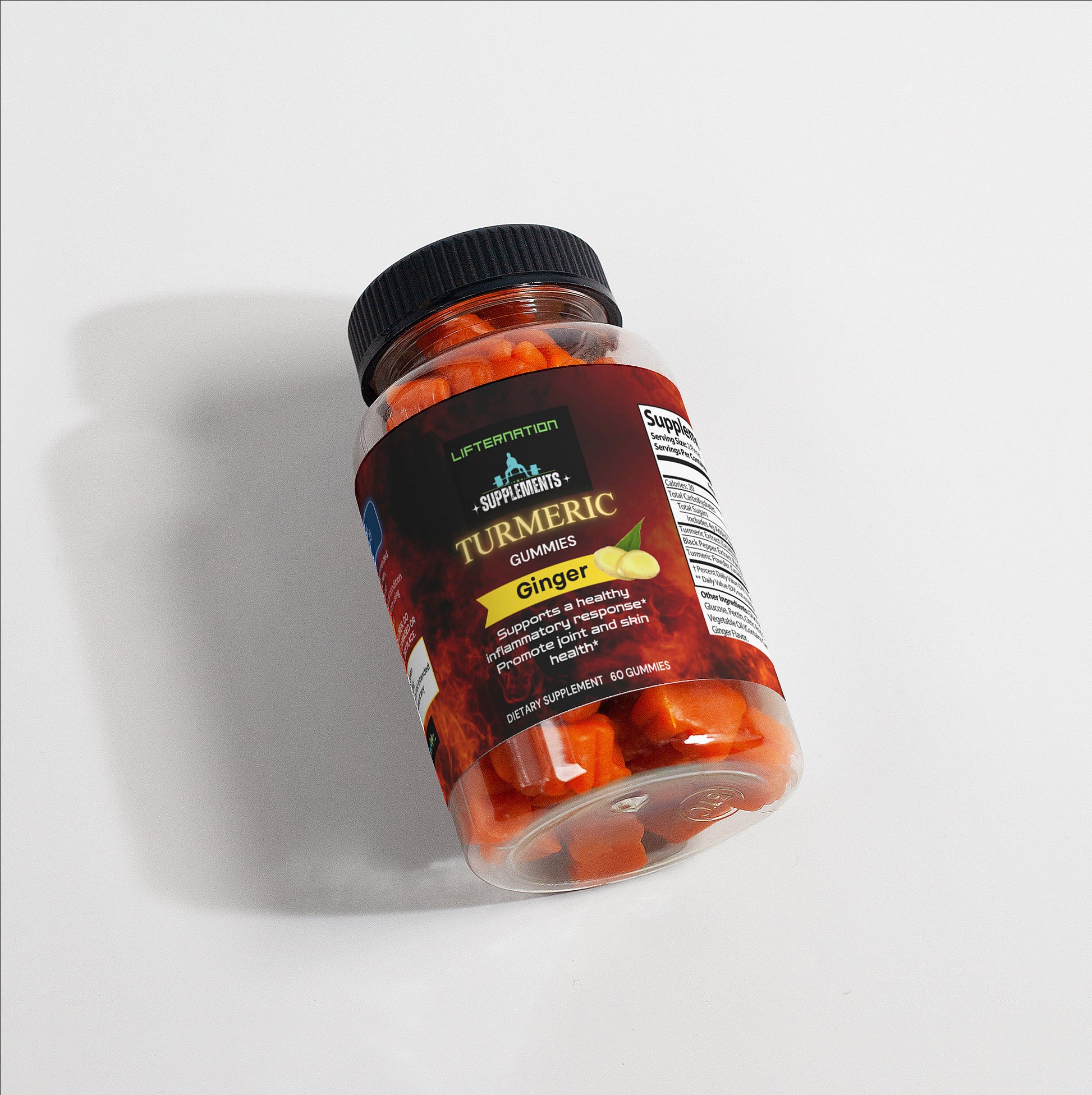 LifterNation Turmeric (60 Gummies) Natural Extracts LifterNation Supplements