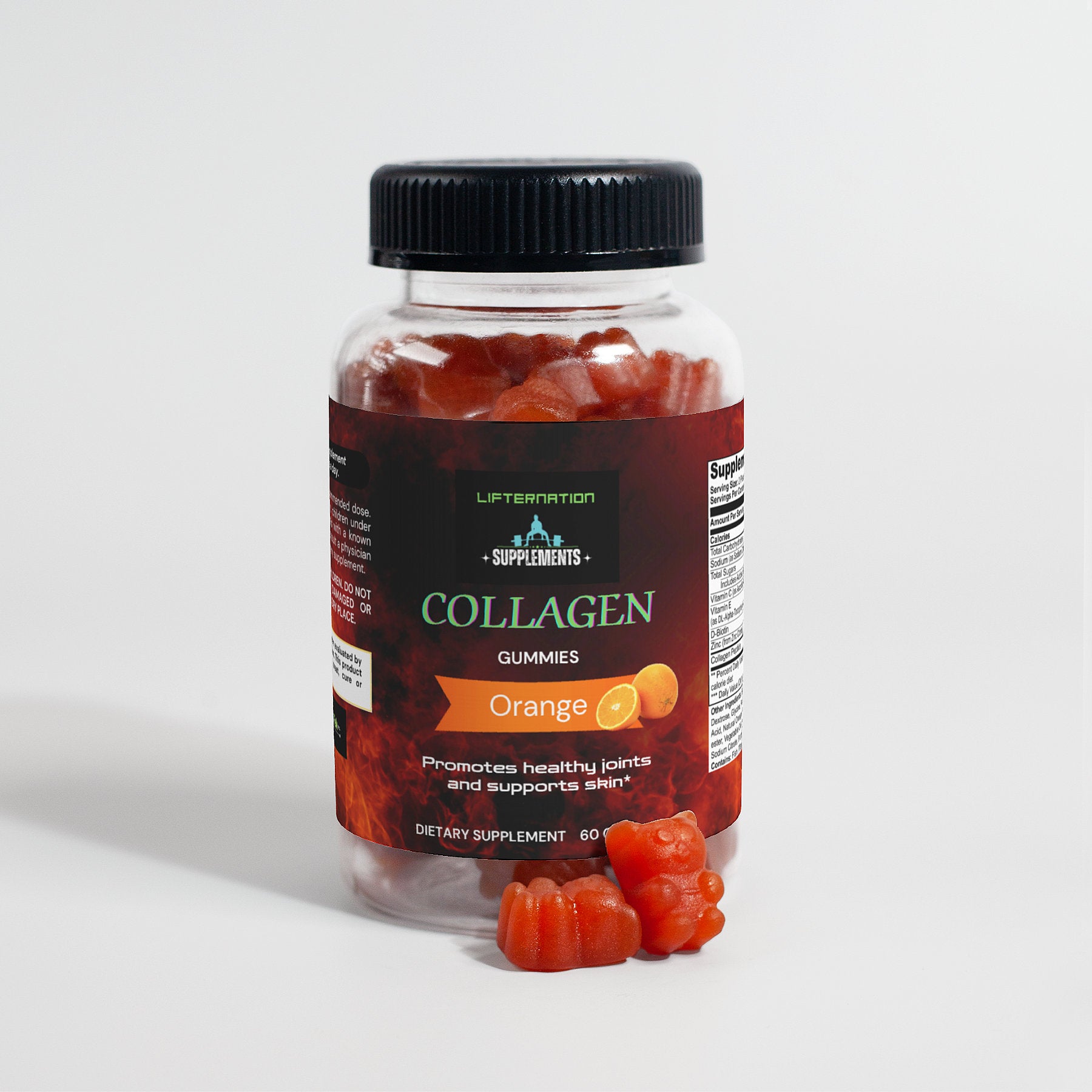 LifterNation Collagen Gummies 60 (Adult) Gummies Proteins & Blends LifterNation Supplements
