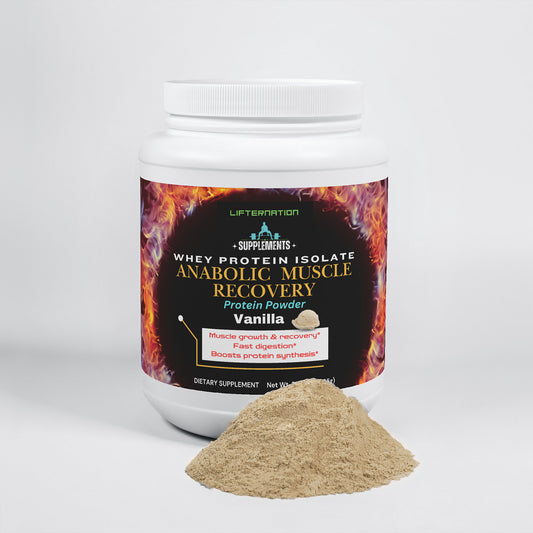 LifterNation Anabolic Muscle Recovery Whey Protein Isolate 2lbs (Vanilla)