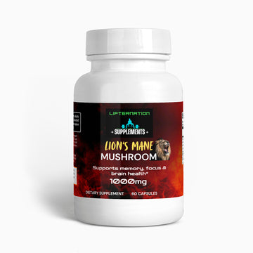 LifterNation Lion's Mane Mushroom (60 Capsules) Natural Extracts LifterNation Supplements