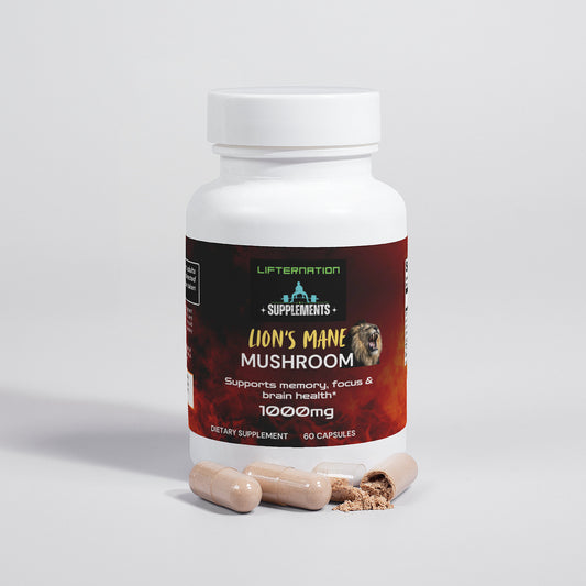 LifterNation Lion's Mane Mushroom (60 Capsules)