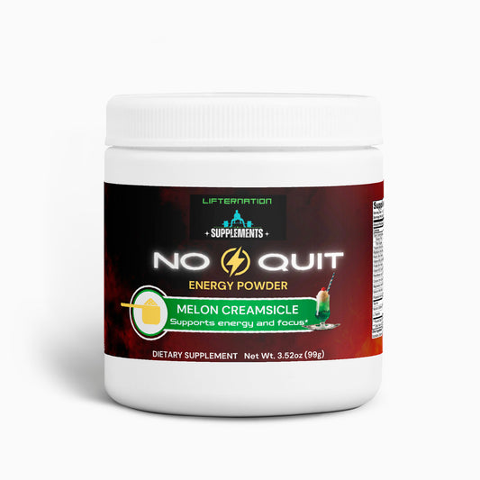 LifterNation No Quit Energy Powder (Melon Creamsicle)