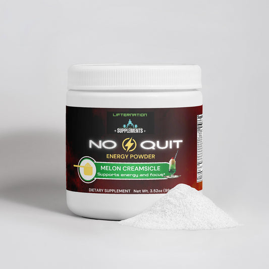 LifterNation No Quit Energy Powder (Melon Creamsicle)