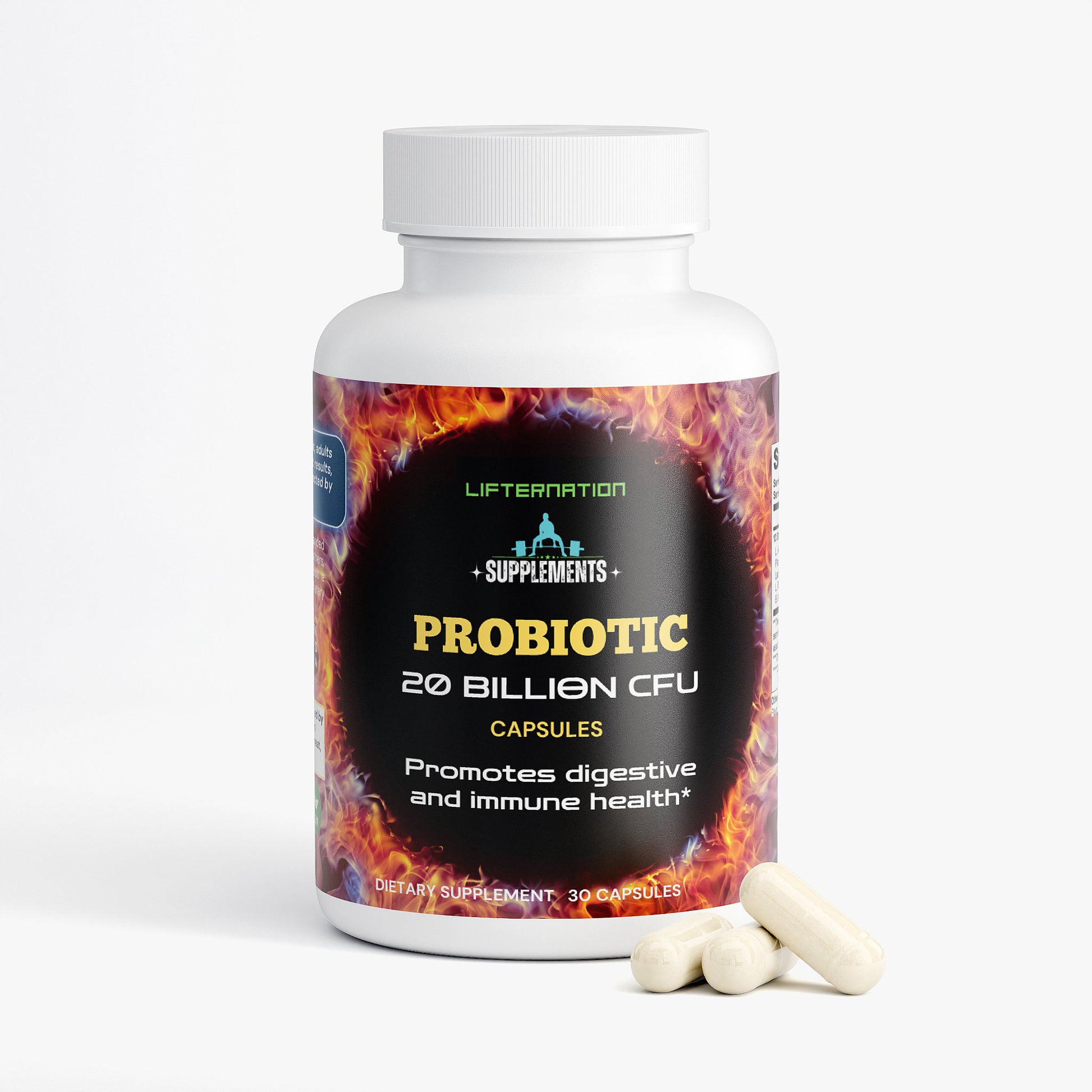 LifterNation Probiotic 20 Billion CFU (30 Capsules) Specialty Supplements LifterNation Supplements