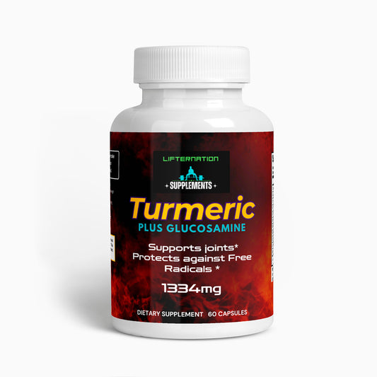 LifterNation Turmeric Plus Glucosamine (60 Capsules)