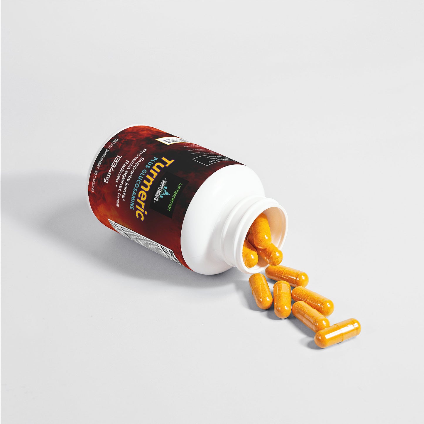 LifterNation Turmeric Plus Glucosamine (60 Capsules)
