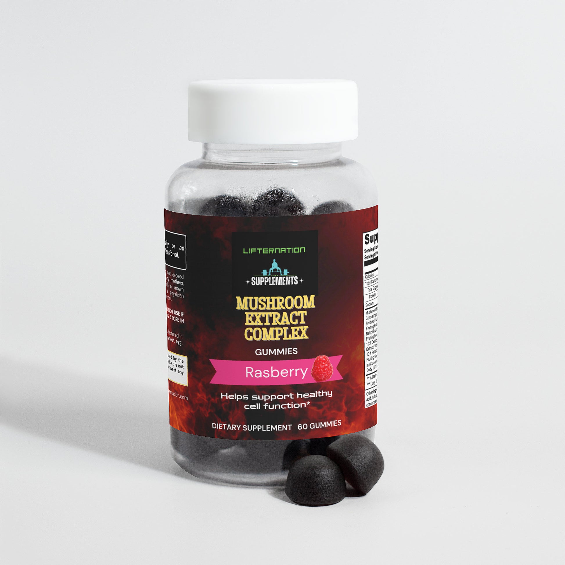 LifterNation Mushroom Extract Complex (60 Gummies) Natural Extracts LifterNation Supplements