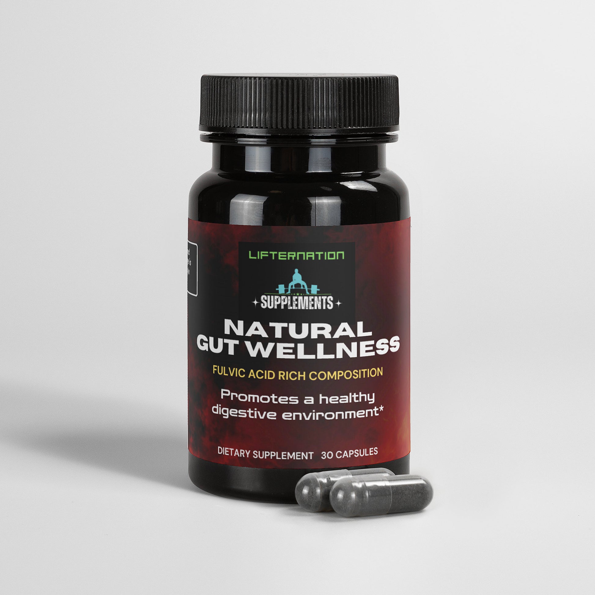 LifterNation Natural Gut Wellness (30 Capsules) Natural Extracts LifterNation Supplements