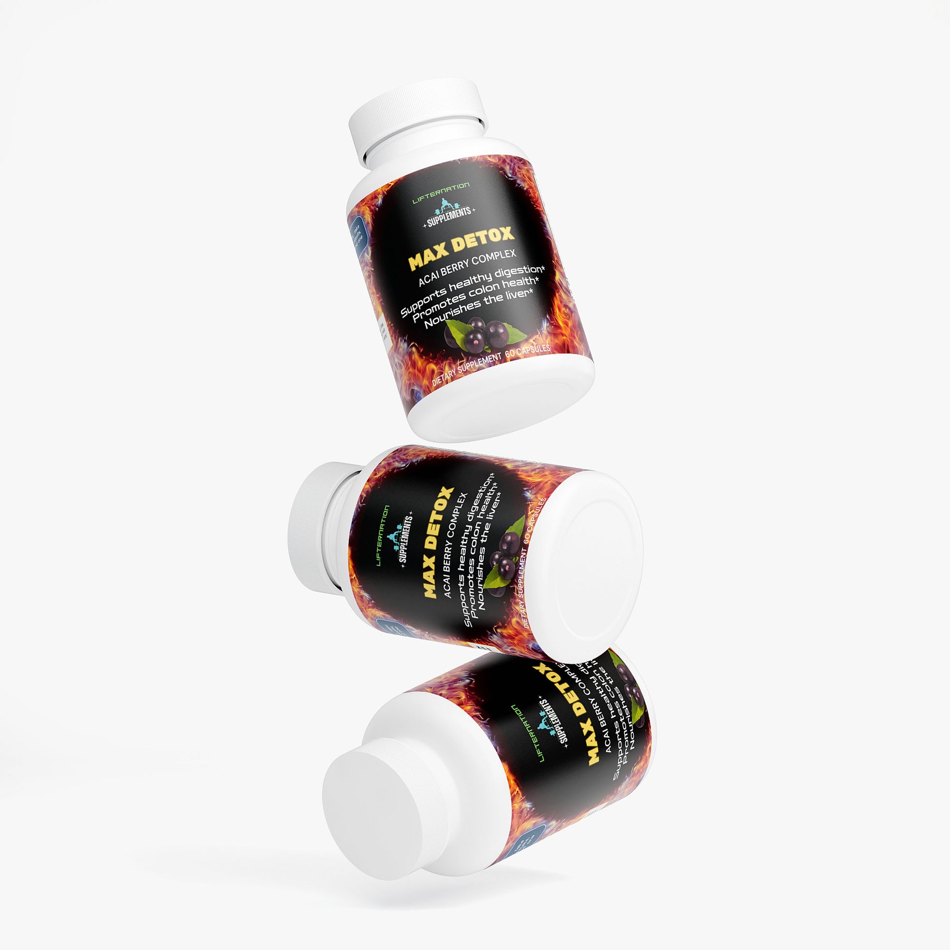 LifterNation Max Detox (60 Capsules) Natural Extracts LifterNation Supplements