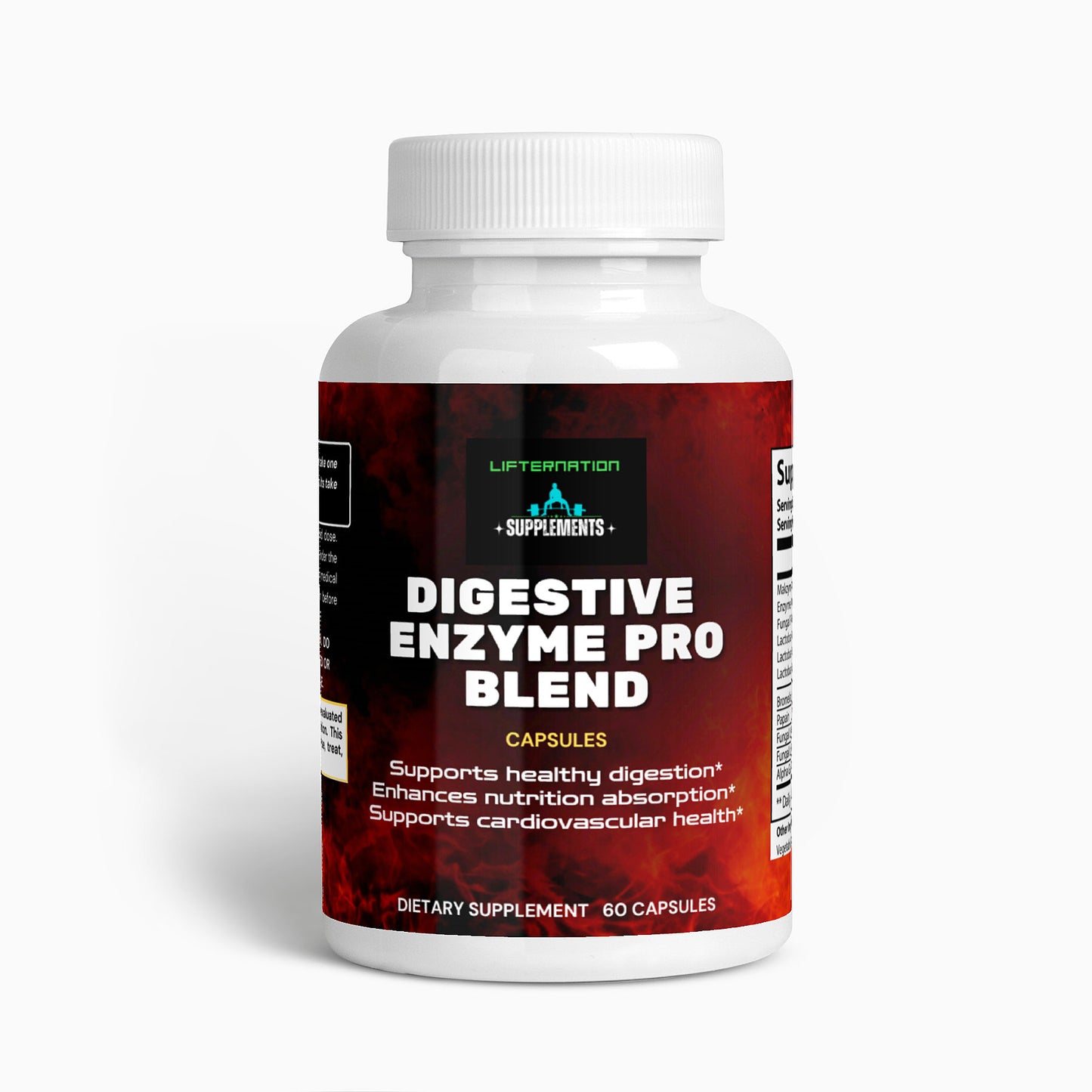 LifterNation Digestive Enzyme Pro Blend (60 Capsules)