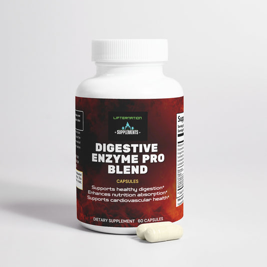 LifterNation Digestive Enzyme Pro Blend (60 Capsules)