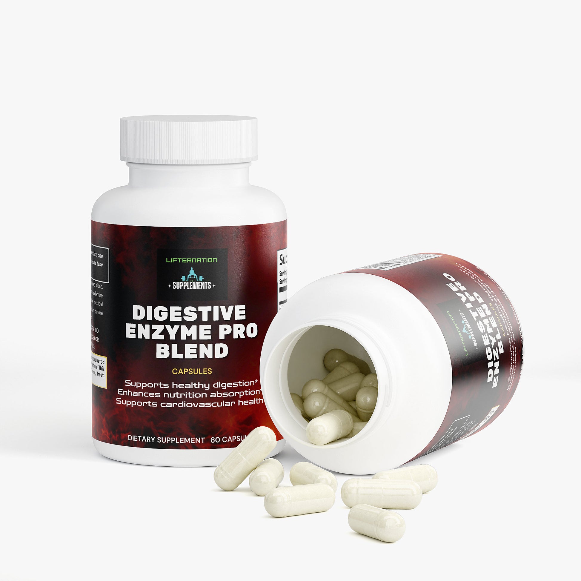 LifterNation Digestive Enzyme Pro Blend (60 Capsules) Specialty Supplements LifterNation Supplements