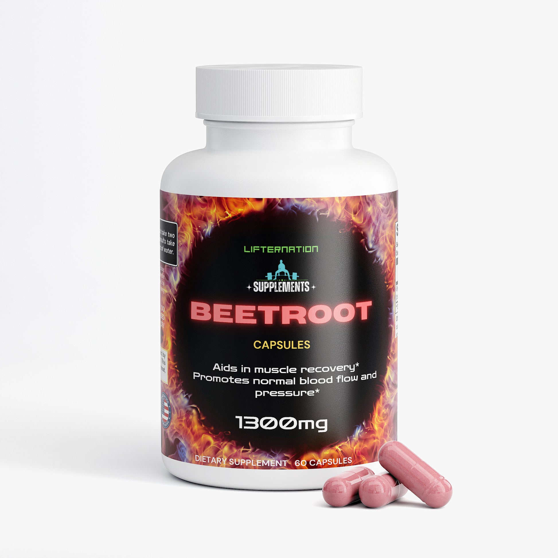 LifterNation Beetroot (60 Capsules) Natural Extracts LifterNation Supplements
