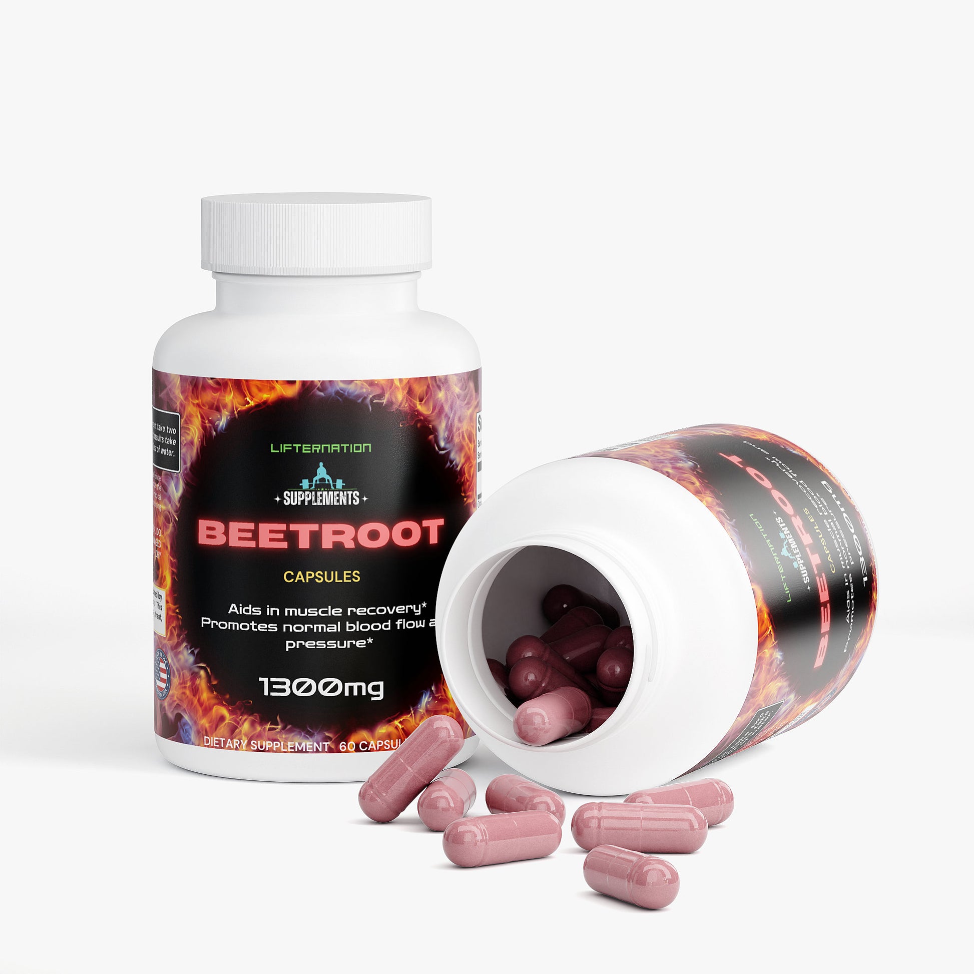 LifterNation Beetroot (60 Capsules) Natural Extracts LifterNation Supplements