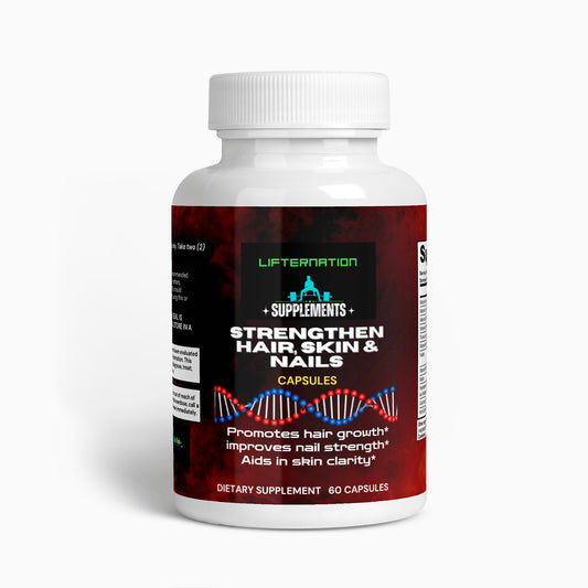 LifterNation Strengthen Hair, Skin and Nails (60 Capsules)