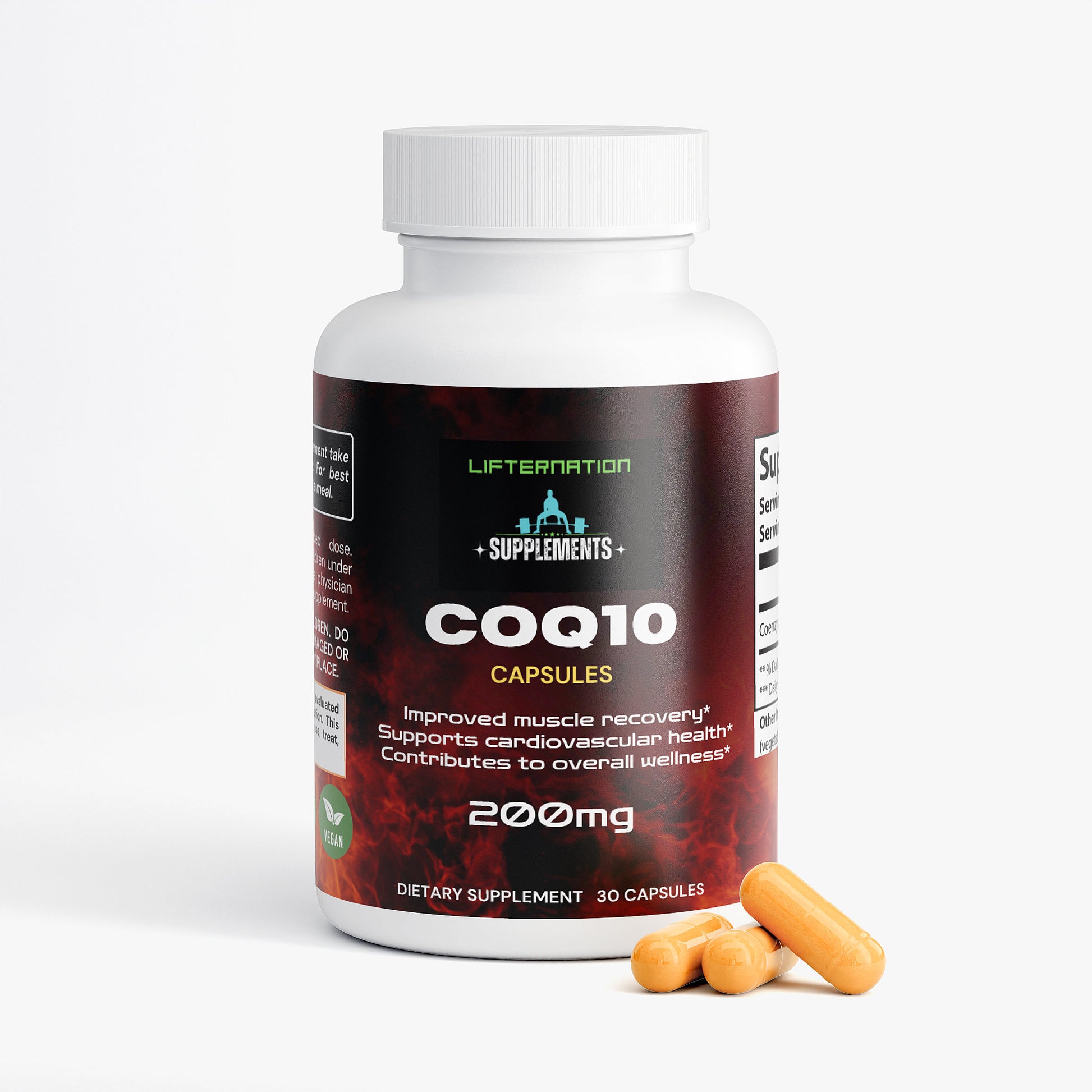 LifterNation CoQ10 (30 Capsules) Specialty Supplements LifterNation Supplements