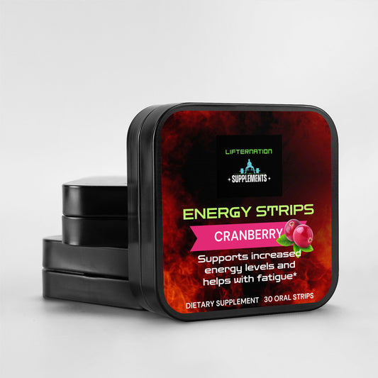 LIfterNation (30 Energy Strips) Cranberry Flavor