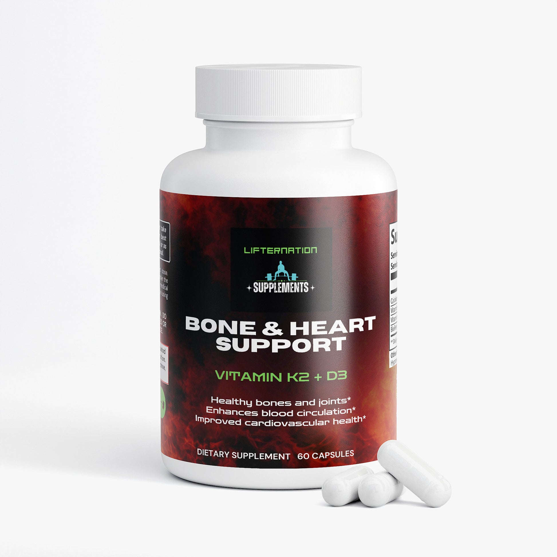 LifterNation Bone & Heart Support (60 Capsules) Specialty Supplements LifterNation Supplements