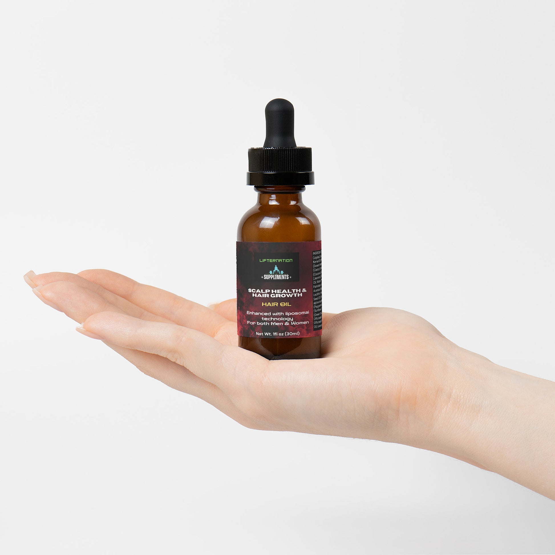 LifterNation Hair Oil for Scalp Health and Hair Growth 1FL oz Personal Care and Beauty LifterNation Supplements