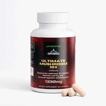 LifterNation Ultimate Mushroom Complex 10X (60 Capsules) Natural Extracts LifterNation Supplements