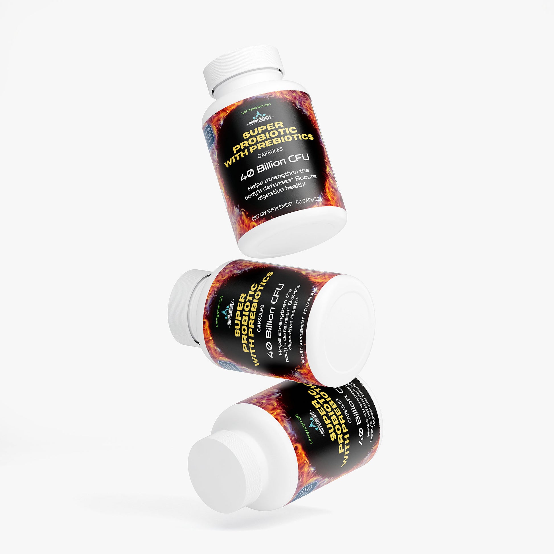 LifterNation Super Probiotic 40 Billion CFU with Prebiotics (60 Capsules) Specialty Supplements LifterNation Supplements