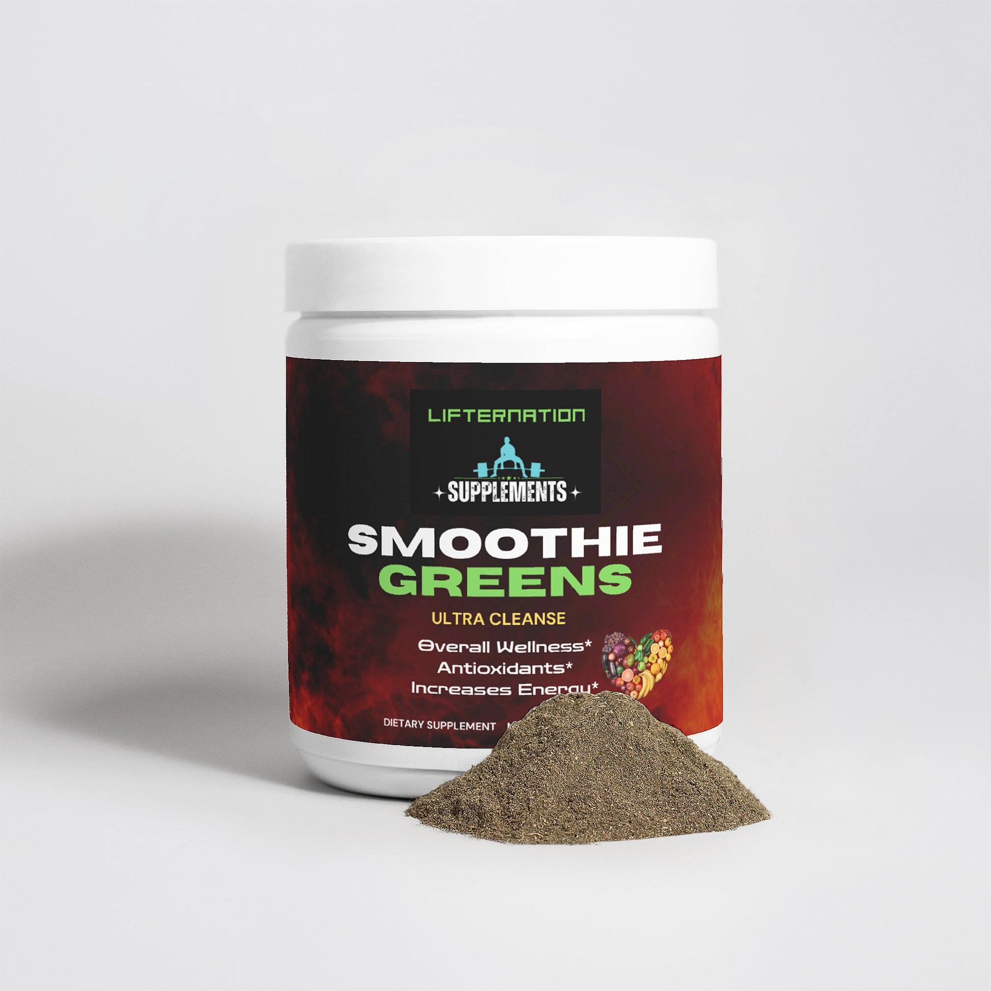 LifterNation Ultra Cleanse Smoothie Greens Powder - Start Your Cleanse! Natural Extracts LifterNation Supplements