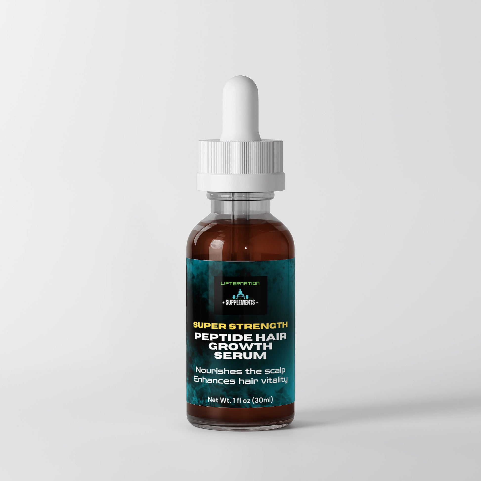 LifterNation Super Strength Peptide Hair Growth Serum 1FL oz Personal Care and Beauty LifterNation Supplements