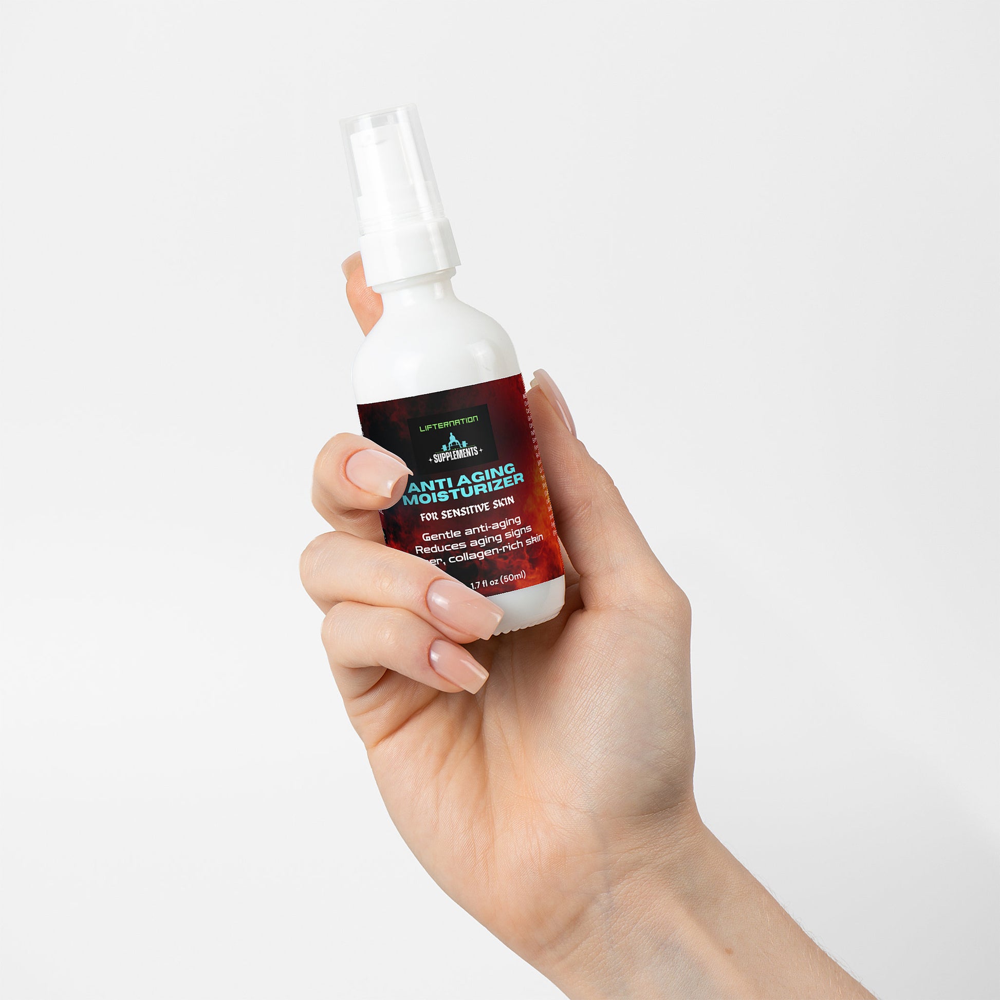 LifterNation Anti-Aging Moisturizer for Sensitive Skin 1.7Fl oz Personal Care and Beauty LifterNation Supplements