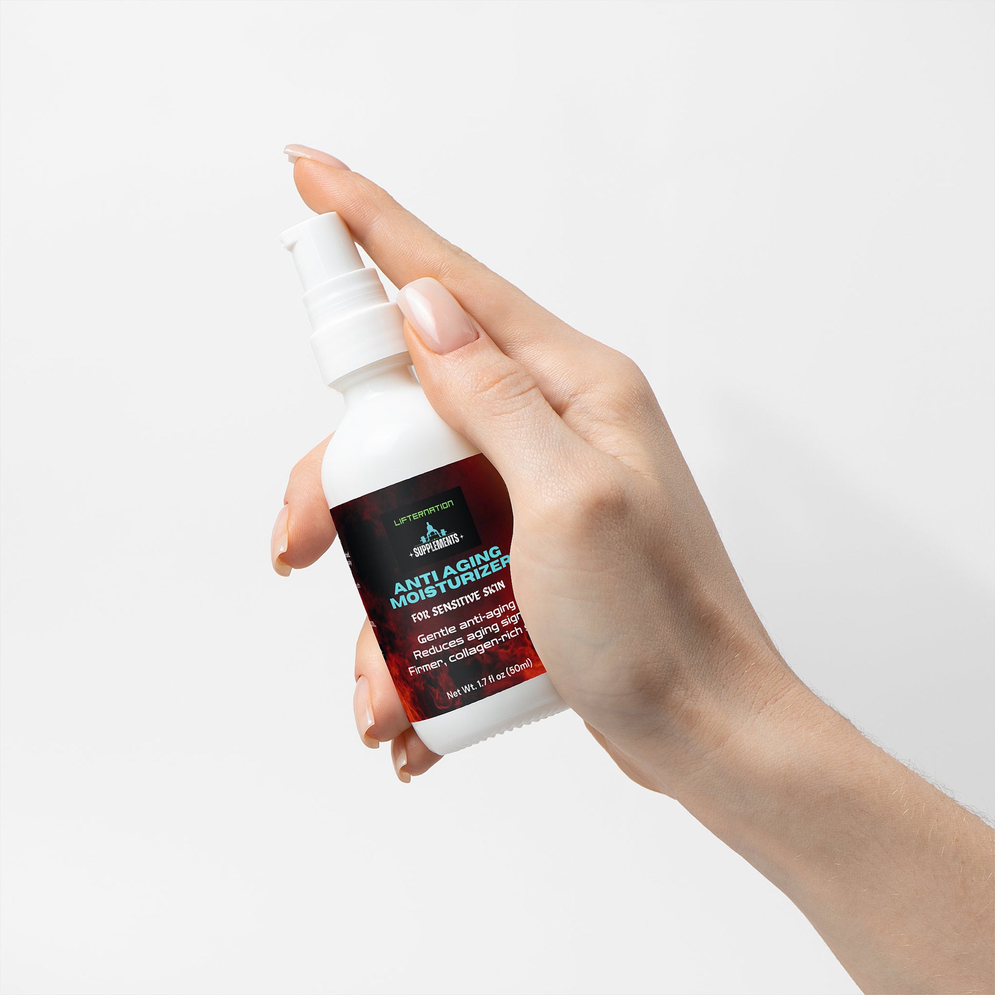 LifterNation Anti-Aging Moisturizer for Sensitive Skin 1.7Fl oz Personal Care and Beauty LifterNation Supplements