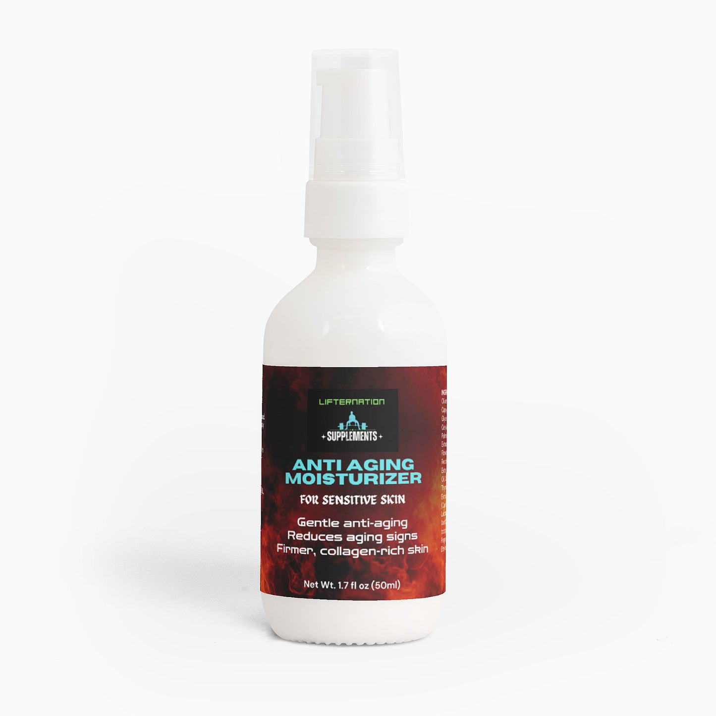 LifterNation Anti-Aging Moisturizer for Sensitive Skin 1.7Fl oz