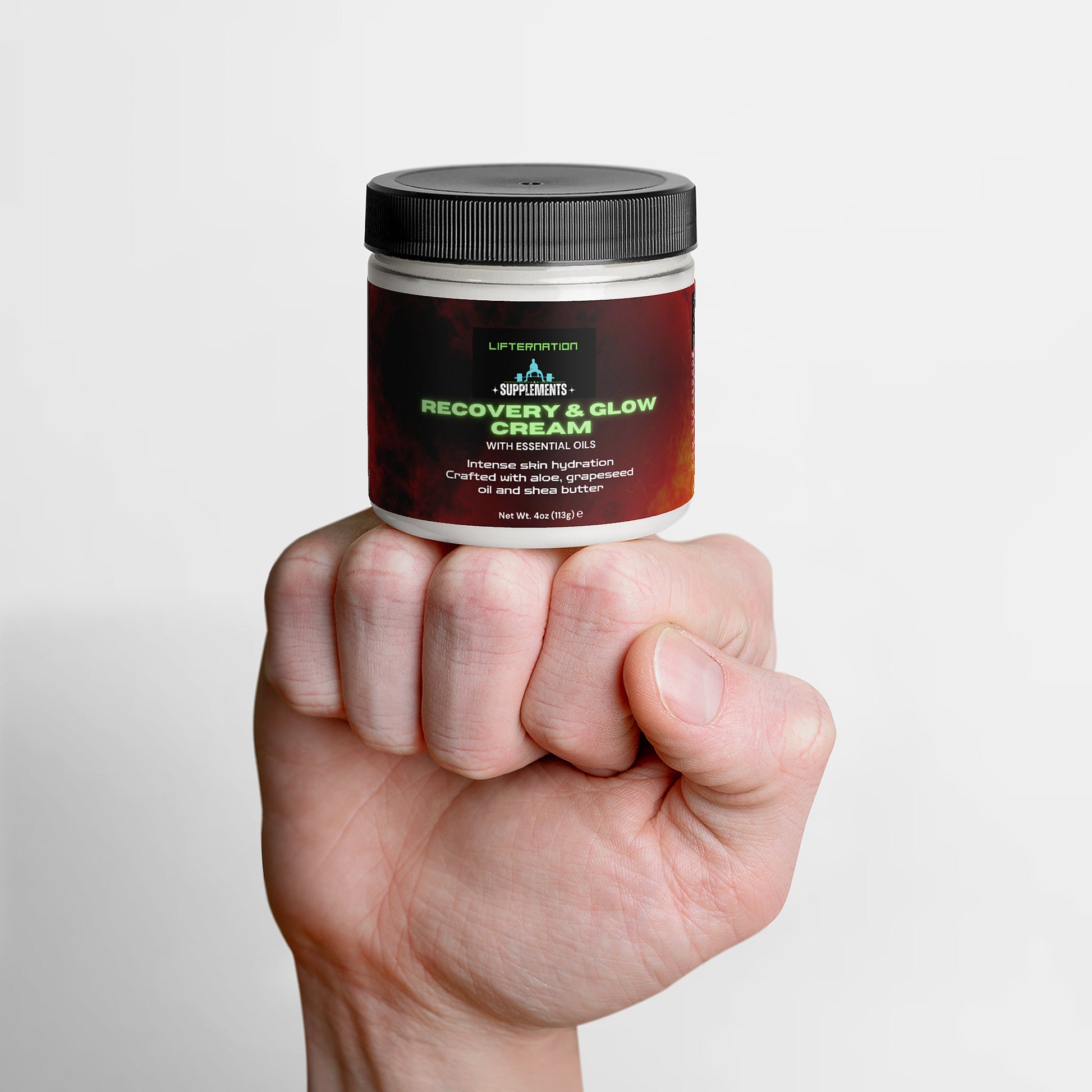 LifterNation Recovery & Glow Cream 4oz Personal Care and Beauty LifterNation Supplements
