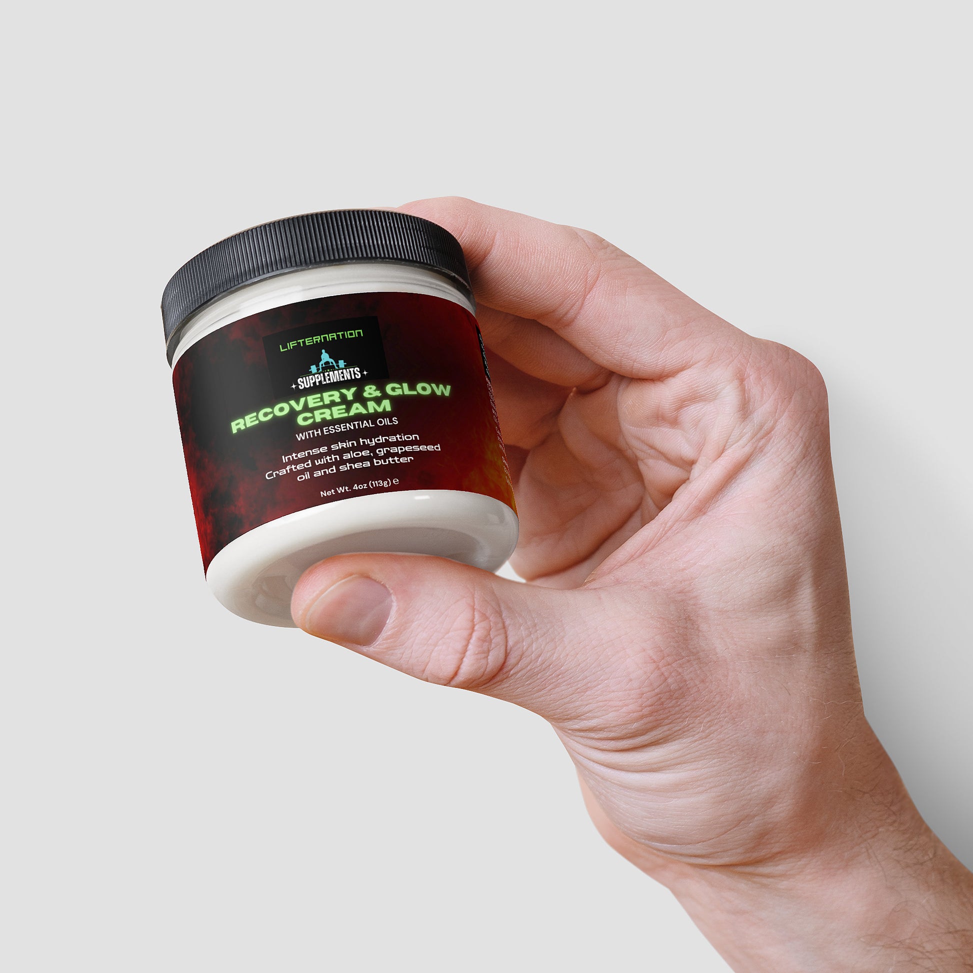 LifterNation Recovery & Glow Cream 4oz Personal Care and Beauty LifterNation Supplements