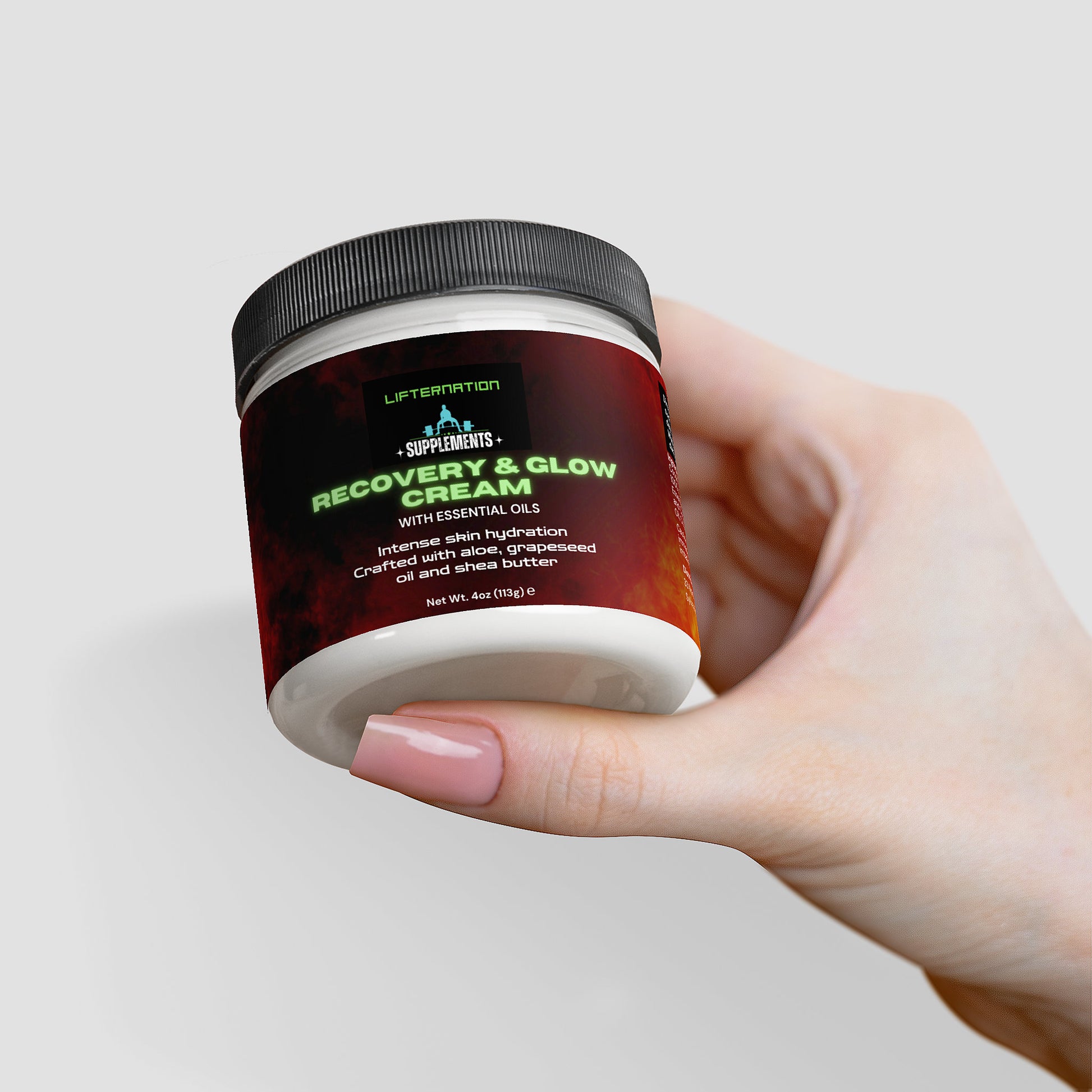 LifterNation Recovery & Glow Cream 4oz Personal Care and Beauty LifterNation Supplements