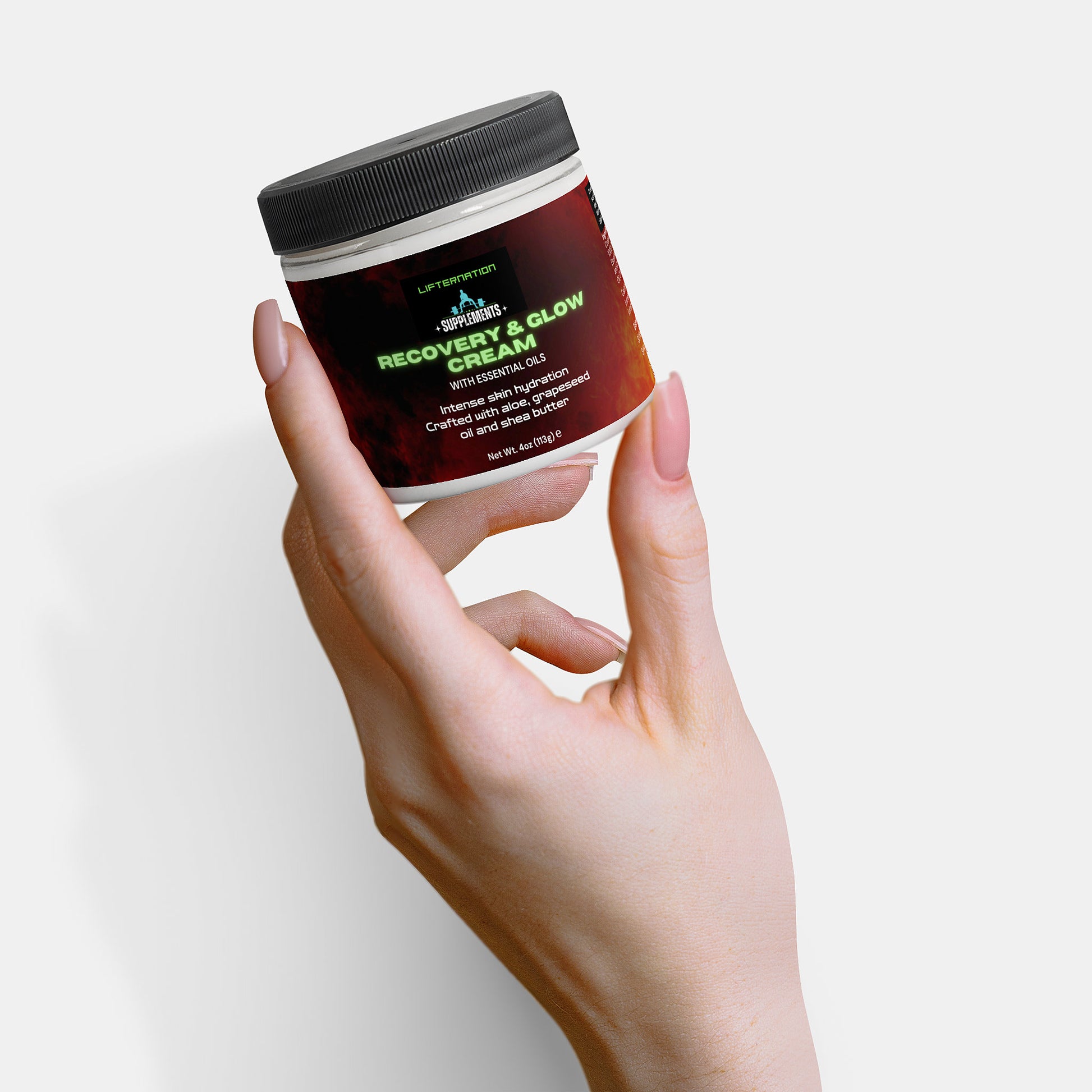 LifterNation Recovery & Glow Cream 4oz Personal Care and Beauty LifterNation Supplements