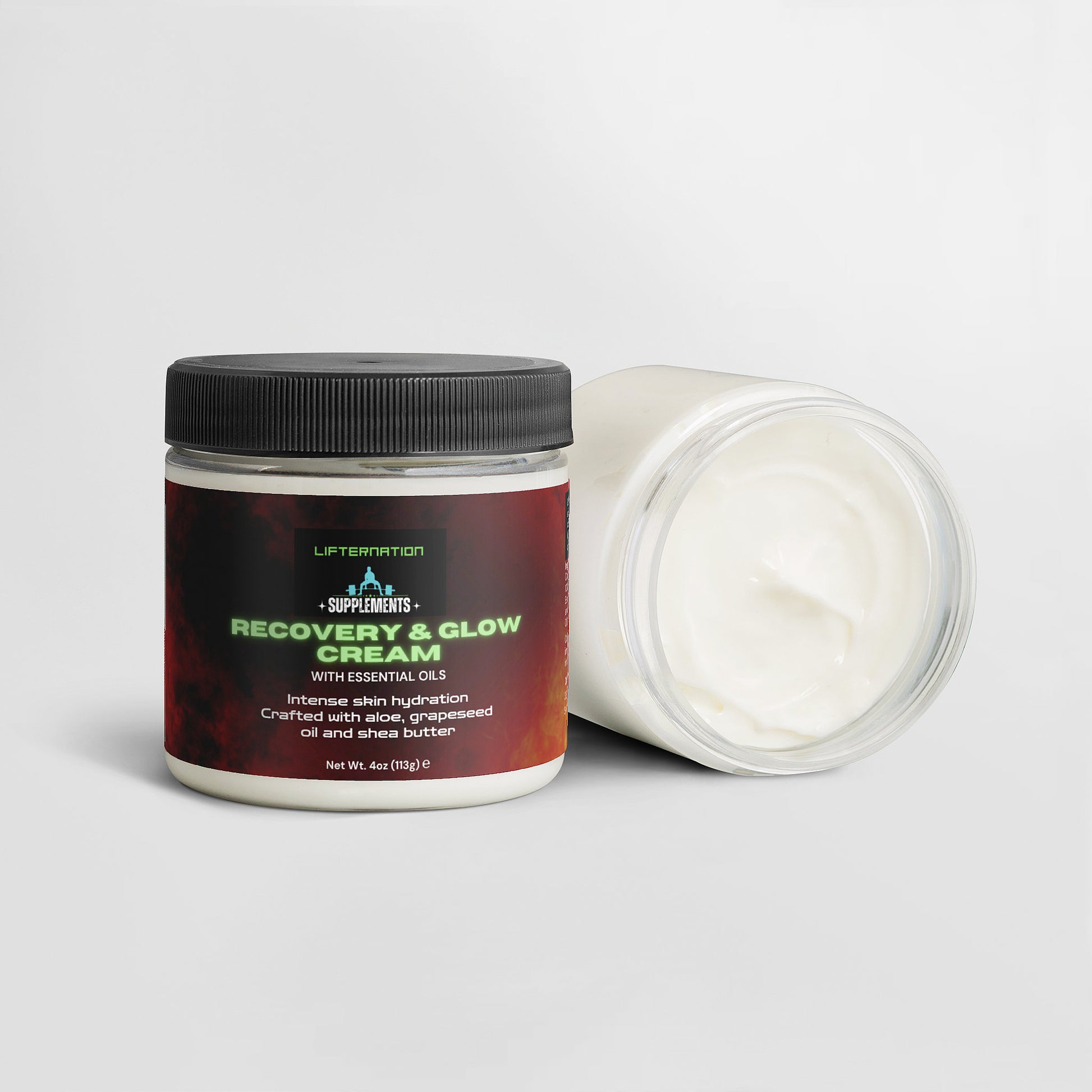 LifterNation Recovery & Glow Cream 4oz Personal Care and Beauty LifterNation Supplements