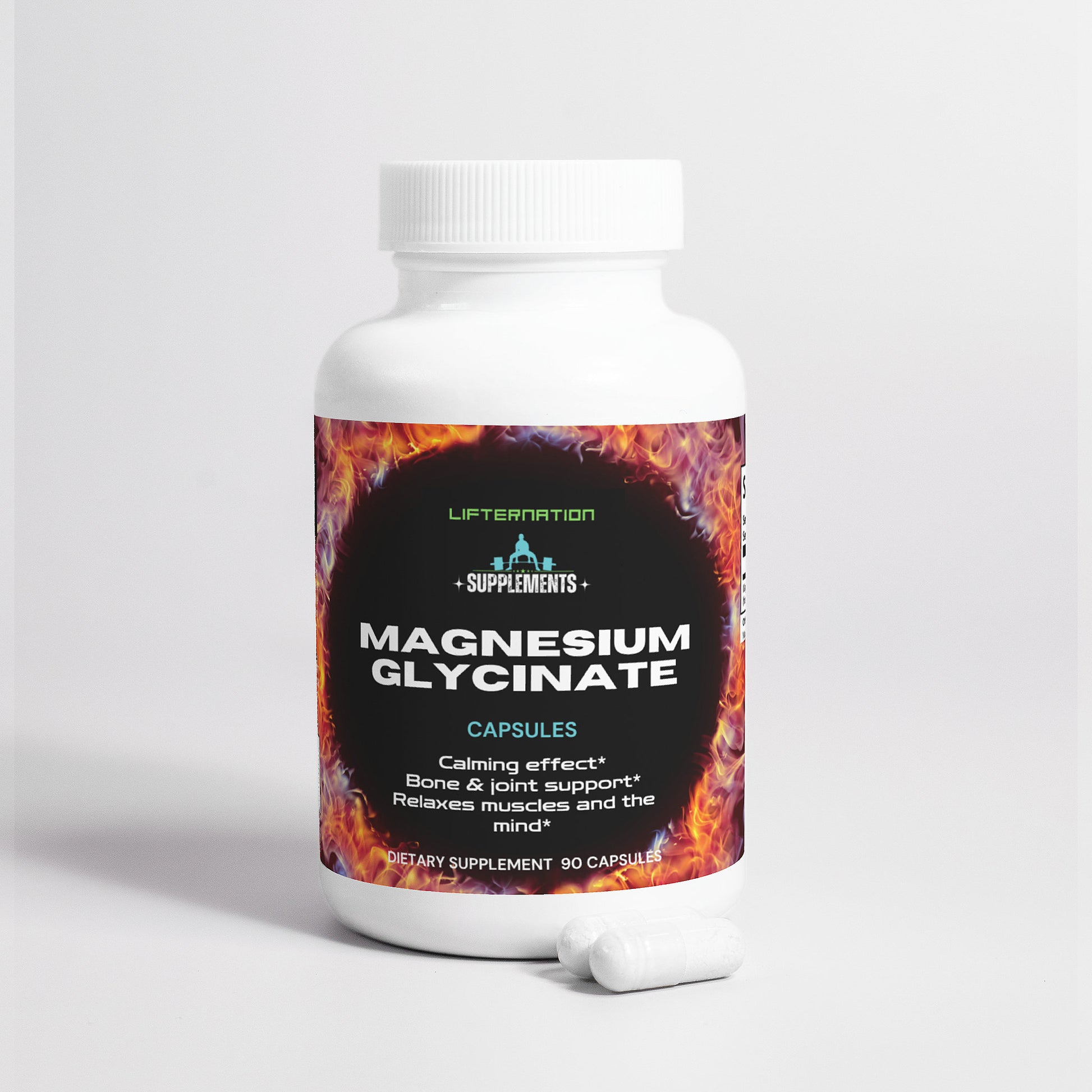 LifterNation Magnesium Glycinate (90 Capsules) Vitamins & Minerals LifterNation Supplements