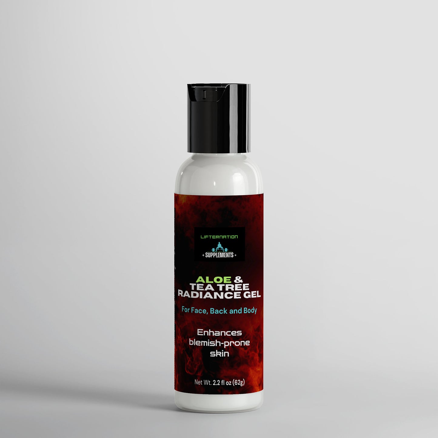 LifterNation Aloe & Tea Tree Radiance Gel 2.2Fl oz